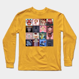 Rudolph - Misfit Squares Long Sleeve T-Shirt